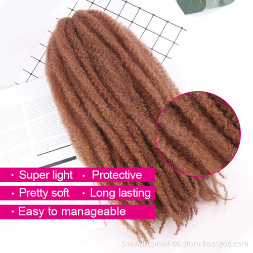 Julianna High Quality Synthetic Crochet Hair Extensions Marley Twist Afro Kinky Braiding Marley Hair